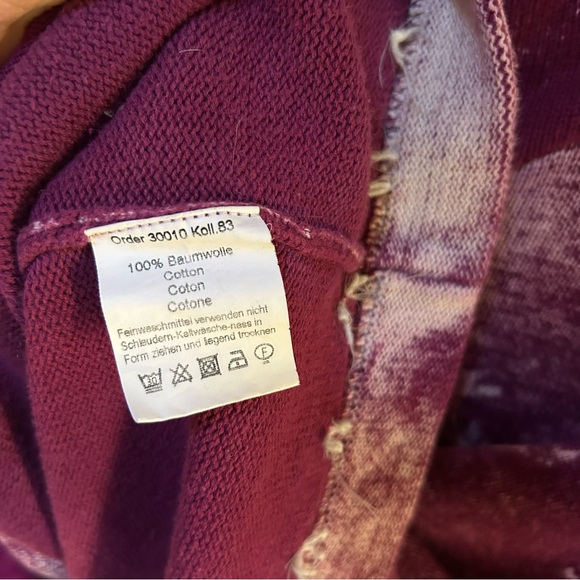 Almgwand ~Vintage Austrian Reindeer Button Front Hoodie Cardigan Sweater~ XL /16 - Picture 11 of 15